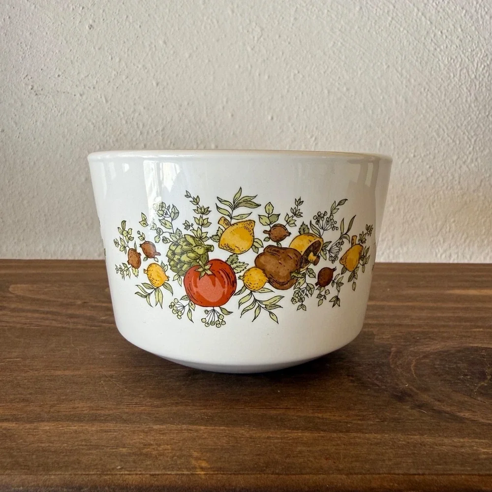 Vintage Corning Centura Spice of Life Open Sugar Bowl‎ No Lid Mini 3